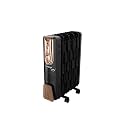 Crompton insta Ferveor 11F 2500 Watts Oil Field Heater 400 Watts PTC Element with Fan, Black Gold, Standard (ACGRH-INSTAFERVE11)