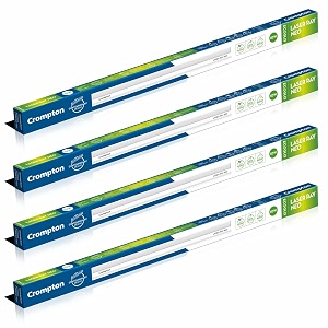 crompton laser ray smile 2 feet 10w led batten natural white - pack of 4