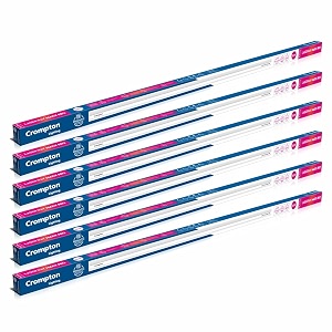 crompton laser ray maxx pro 36w led batten  energy efficient batten for home  warm white  pack of 6