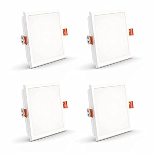 crompton star lord 3in1 led recessed ceiling panel light 15w square multi-colour  pack of 4  false ceiling mounted cutout 534  energy-efficient slim led panel for office home amp commercial use