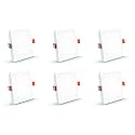 Crompton Star Lord 3IN1 LED Recessed Ceiling Panel Light 15W Square Multi-Colour | Pack of 6 | False Ceiling Mounted, Cutout: 5" | Energy-Efficient Slim LED Panel for Office, Home &amp; Commercial Use