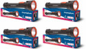 Crompton Pack of 4 Power Ray Ranger Pro Torch (Black, Orange, 22 cm, Rechargeable)