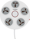 Crompton Power C 5 Socket Extension Boards (White, Grey, 2 m)