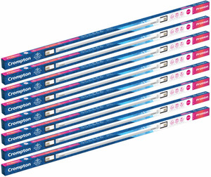 crompton premion 20 w 121 cm tube light white pack of 8