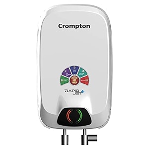 crompton rapid jet plus 3-l instant water heater with advanced 4 level safety with free installation and connection pipes whiteaiwh-3lrpjpl45k5y