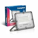 Crompton TabLight Outdoor Waterproof LED Flood Light 20W Cool Day Light | Pack of 1 | IP65 Rated, Wide-Beam, BIS Approved | Ideal for Garage, Garden, Parking &amp; Commercial Use