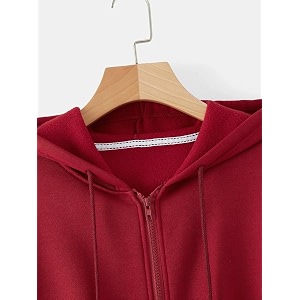Crop Hooded Sweatshirt for Women Winter Wear