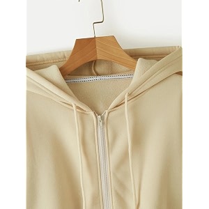 Crop Hooded Sweatshirt for Women Winter Wear