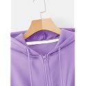 Crop Hooded Sweatshirt for Women Winter Wear