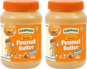 CROPINO Classic Peanut Butter Crunchy| High Protein| Jar (1860 g, Pack of 2)