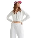 Cropped Zipper Hoodie for Women