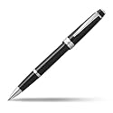Cross Bailey Light Glossy Black Resin Rollerball Pen with Polished Chrome Accents – Luxury Gift Boxed, Smooth Writing