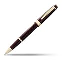 Cross Bailey Light Polished Burgundy Rollerball Pen – Refillable, Medium Point Black Ink, Presented in Everyday Gift Box