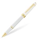 Cross Bailey Light Polished White Rollerball Pen – Refillable, Medium Point Black Ink, Presented in Everyday Gift Box
