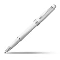 Cross Bailey Light Polished White Rollerball Pen – Refillable, Medium Point Black Ink, Presented in Everyday Gift Box