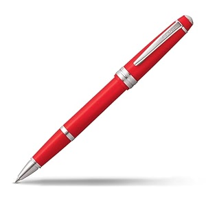 cross bailey light red rollerball pen  refillable medium point black ink presented in everyday gift box