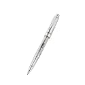 Cross Bailey Light Translucent Clear Resin Rollerball Pen – Bright Chrome Internal Mechanism with Chrome-Plated Accents, Refillable, Smooth Writing