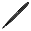 Cross Bailey Matte Black Lacquer Fine Nib Fountain Pen, Black Ink