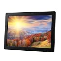 Cross-Border Quality 15.4 Inch Hd 1080P Video U Disk Loop Play Wall-Mounted Supermarket Advertising Machine Photo Frame Electronic Photo Album Display Stand WHI,Black