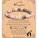 Cross Bracelet for Women Christian Gifts for Daughter Mom Grandma Niece Godmother Religious Baptism Jewelry Birthday Retirement Gifts Beaded Bracelet