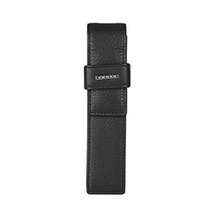 cross genuine leather pen case for one pen  premium single pen holder with loop  luxury leather pen pouch for fountain roller amp ball pens  black