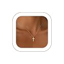 Rotnso Cross Necklace for Women 14K Gold Plated Dainty Small Pendant Choker