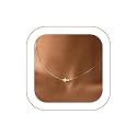 Rotnso Cross Necklace for Women 14K Gold Plated Dainty Small Pendant Choker
