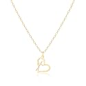 Rotnso Cross Necklace for Women 14K Gold Plated Dainty Small Pendant Choker