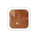 Rotnso Cross Necklace for Women 14K Gold Plated Dainty Small Pendant Choker
