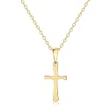 Rotnso Cross Necklace for Women 14K Gold Plated Dainty Small Pendant Choker