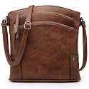 BTF BE TOP FASHION Crossbody Bags for Women Travel Vegan Leather Multi Zip Pockets Crossbody Shoulder Purses Trendy