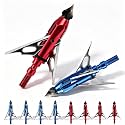 Crossbow Broadheads, 100 Grain 3-Blade Mechanical for Compound Bow Hunting