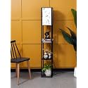 Crosscut Furniture Tower Floor Lamp with Printed Shade (Farm Petal)
