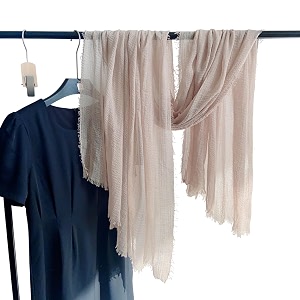 crinkled polycotton scarf for women - 180 x 90 cm stole for women  polycotton scarf for summers head cover for women  lightweight scarf for women  women accessory