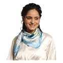 CrossKulture Mulberry Satin Silk like Scarf for Women | Stylish, Soft, &amp; Lightweight | Satin Feel Neck Scarf, Hair Scarf, Head Scarf for Women | Square Silk Stole for Handbag