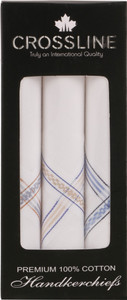 crossline mens cotton handkerchiefs white pack of 3 white handkerchief