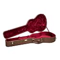 Crossrock 17” Jazz Guitar Case for Archtop Hollow-Body Guitars – Fits Gibson L5/ES-300/ ES 350T, Epiphone Broadway -Blossom Brown (CRW530JA17BQ)