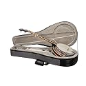 Crossrock 5-String Banjo Foam Case | Lightweight Gray Gig Bag for Resonator Banjos with Plush Interior & Storage Pockets (CRP300BJDG)