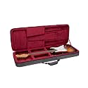 Crossrock Electric Guitar Foam Case for Strat &amp; Tele | Lightweight Gray Gig Bag with Adjustable Fit, Plush Interior &amp; Storage (CRP300EDG)
