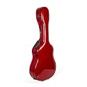 Crossrock Fiberglass Case for 17” Archtop Hollow-Body Jazz Guitars | Fits Gibson L5/ES-300/ ES 350T, Epiphone Broadway - Includes TSA Lock - Red (CRF2020JA17RD)