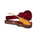 Crossrock Guitar Case for 16" Archtop/Hollow Body/Jazz Electric Guitars - Fits Gretsch Electromatic, Ibanez, Epiphone, Gibson ES Series -Blossom Brown (CRW530JA16BQ)
