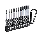 Crosstar 10 Pcs 2 Inch Impact Short Hex Bit Set,Magnetic,Metric
