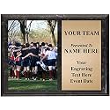 Crown Awards 12 x 9 Black Marbleized Horizontal Team Photo Plaque Award, Coach Appreciation Gifts Prime