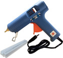 CROWN Blue Glue Gun 150 W Adjustable Temperature Fast Melting with 5 Glue Sticks Adjustable Temperature Corded Glue Gun
