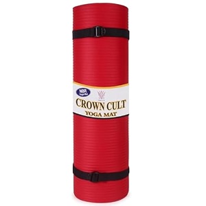 yoga mat for women and men 15mm nbr material with carrying strap extra thick exercise mats for workout yoga mat for women for workout yoga fitness exercise mat anti slip yoga mats exercise mat for home gym pilates amp workout with 1 year warranty