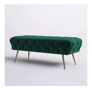 upholstered flip top storage bench for living room storage bench in golden steel legs green without storage