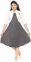 the crown Girls Party(Festive) Dress Jacket (White)