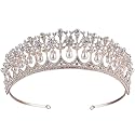 Crystal Rhinestone Queen Bride Tiara Crown for Women Girl Vintage Bridal Birthday Prom Wedding Tiaras and Crowns