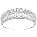 Crystal Rhinestone Queen Bride Tiara Crown for Women Girl Vintage Bridal Birthday Prom Wedding Tiaras and Crowns