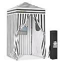 CROWN SHADES 4x4 Pop Up Changing Tent, Portable Changing Room, Grey/White